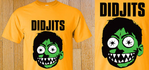 DIDJITS Houlie Ghoulie Head T-shirt, Yellow