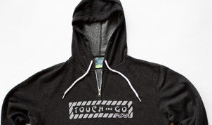 Touch and Go Records Hoodie (Charcoal Heather Gray with Gray Ink)